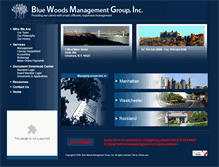 Tablet Screenshot of bluewoodsmgmt.com